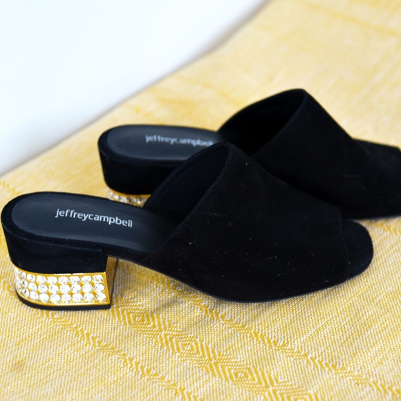 Jeffrey Campbell Shoes - SOLD Jeffrey Campbell Black Suede Slide